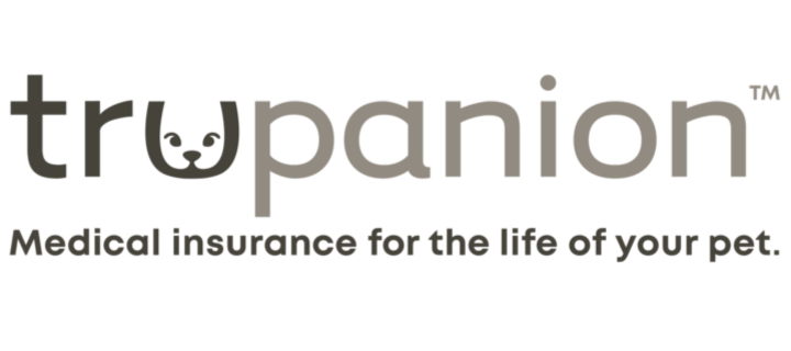 Trupanion pet insurance logo, recommended for pet health coverage